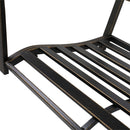 GAOMON Flat Iron Tube Double Swing Chair with Back Thin Line