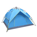 GAOMON Camping Tent 4-side Double-layer Double-door Hydraulic Easy Setup Tent Blue