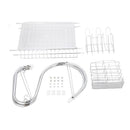 GAOMON 2-Tier Dish Drying  Rack Rust-proof Dish Rack Utensil Holder Silver