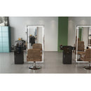 GAOMON Salon Locker Cabinet Storage Cart Hair Dryer Rack Drawer Black