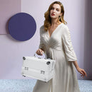 GAOMON Portable Cosmetic Case Train Case Jewelry Box Organizer Silver