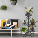 GAOMON 4-Tier Metal Shelves Flower Pot Plant Stand Display for Garden