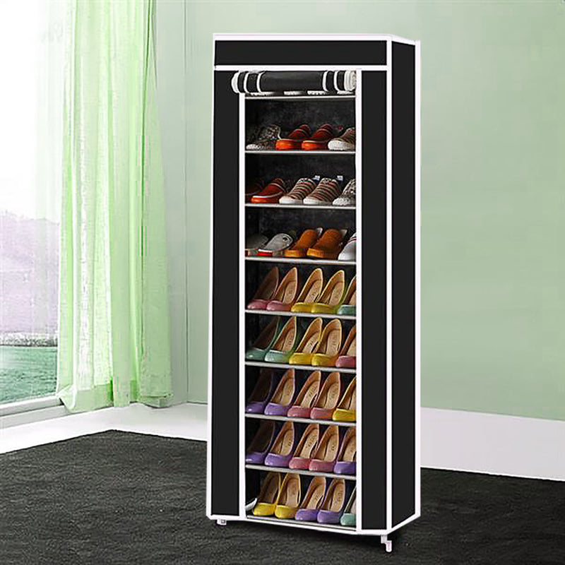 GAOMON Non-woven 9 Tier Shoe Rack Shoe Shelf Storage Closet Organizer Cabinet