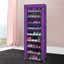 GAOMON 10-layer Shoe Rack Room-Saving Shoe Cabinet Purple