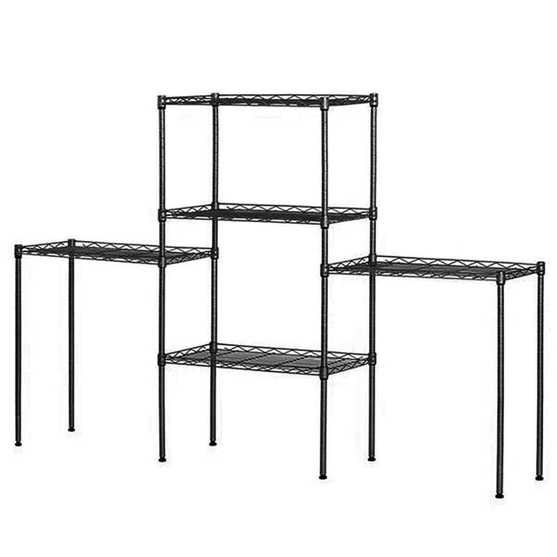 GAOMON Metal Storage Shelf Standing Rack for Microwave Oven Rack Silver