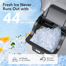 GAOMON 44Lbs Nugget Ice Maker Stainless Steel Countertop Ice Machine for Home Office Bar