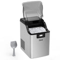 GAOMON 44Lbs Nugget Ice Maker Stainless Steel Countertop Ice Machine for Home Office Bar