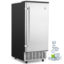 GAOMON 85Lbs Commercial Ice Maker Machine Stainless Steel Undercounter Freestanding Ice Maker