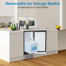 GAOMON 85Lbs Commercial Ice Maker Machine Stainless Steel Undercounter Freestanding Ice Maker