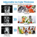 GAOMON 85Lbs Commercial Ice Maker Machine Stainless Steel Undercounter Freestanding Ice Maker