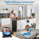 GAOMON 85Lbs Commercial Ice Maker Machine Stainless Steel Undercounter Freestanding Ice Maker