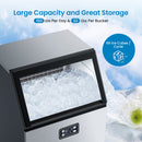 GAOMON 150LBS Commercial Ice Maker Machine Under Counter Stainless Steel Ice Machine