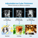 GAOMON 150LBS Commercial Ice Maker Machine Under Counter Stainless Steel Ice Machine