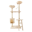 GAOMON Multi-level Cat Tree Condo Cat Climbing Frame for Kittens Cats Pets Beige