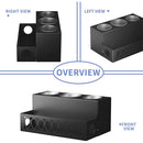 GAOMON Hair Dryer Storage Rack Bracket with 4 Compartments Waterproof