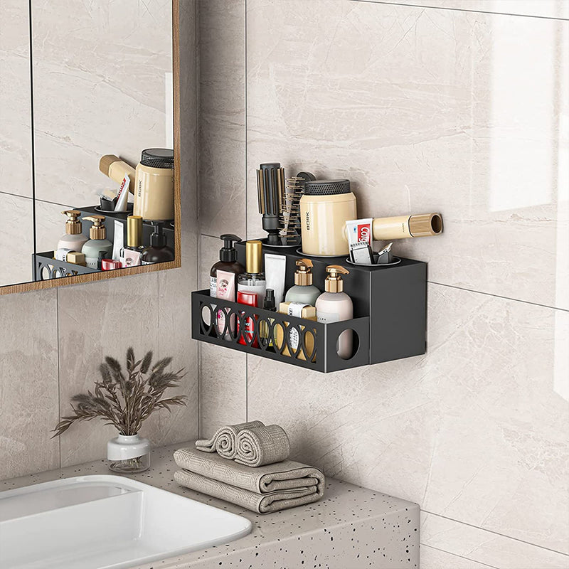 GAOMON Hair Dryer Storage Rack Bracket with 4 Compartments Waterproof