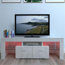 GAOMON TV Stand Cabinet Modern with 2 Storage Drawer White
