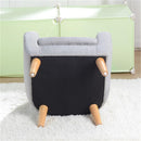 GAOMON Children Sofa with Detachable Cushion Household Living Room Grey