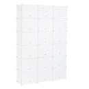 GAOMON 3 Rows 12-tier Portable Shoe Rack Organizer Shoe Cabinet 122 x 32 x 180cm White