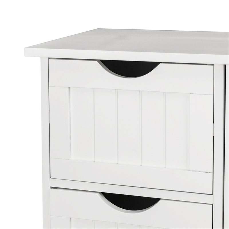 GAOMON Single Door Bathroom Storage Cabinet with 4 Drawers Waterproof Lightweight