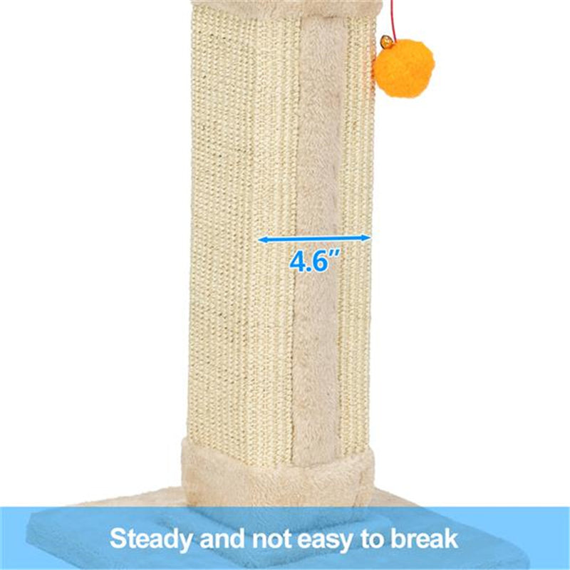 GAOMON 21" Cat Pet Climbing Frame with Ball Climbing Mount Beige