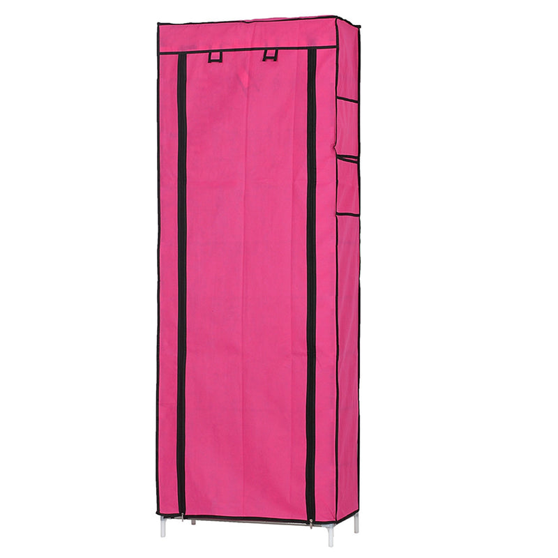 GAOMON 10-layer Shoe Rack Room-Saving Shoe Cabinet Rose Red