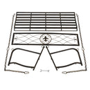 GAOMON Flat Iron Tube Double Swing Chair with Back Thin Line