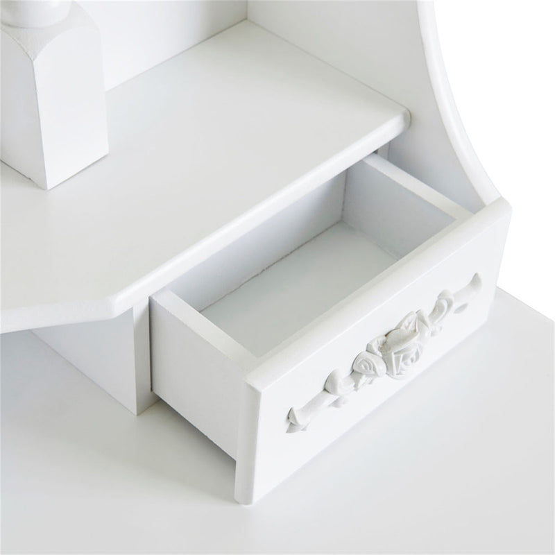 GAOMON Mirror Dresser Mdf Modern Concise 4-Drawer Removable Mirror Dresser