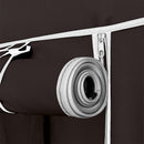 GAOMON 7 Layers 14 Grids Shoe Rack Cabinet 110*28*115cm Storage Dark Brown