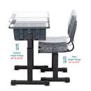 GAOMON Student Desk Chair Set Surface Ergonomic Children Sturdy Table