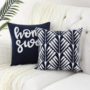 GAOMON Farmhouse Pillow Covers 18x18 Square Pillow Cases