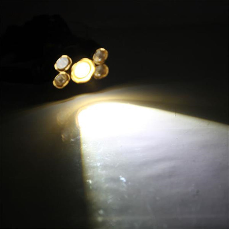 GAOMON 90 Degree Adjustable Rechargeable Headlamp Flashlight Black