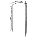 GAOMON Iron Arch Rust-Resistant Plant Climbing Frame with Bridge Roof