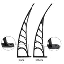 GAOMON Eaves Canopy 100*100 Roof Canopy Mini Rain Sun Shelter for Household Door Window