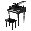 GAOMON Children 30-key Wooden Piano with Music Stand Mechanical Sound Black