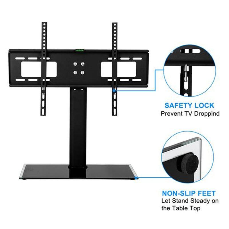 GAOMON TV Stand 32-55 Inches Desktop Single-column 3 Levels Black