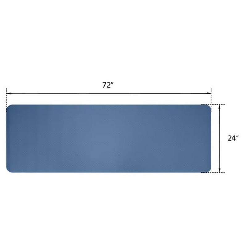 GAOMON TPE Yoga Mat 183*61*6cm Non-slip Gym Pad Navy Blue