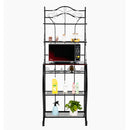 GAOMON 5-tier Metal Kitchen Rack Storage Holder Organizer Black