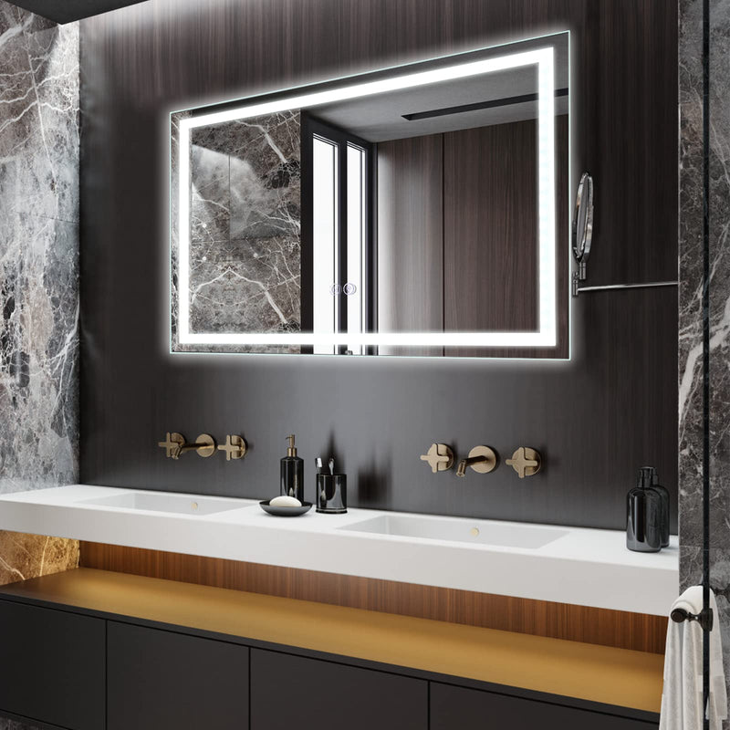 GAOMON LED Bathroom Mirror 20 x28  Large Dimmable Wall Mirrors with Front Backlight Anti Fog Shatter-Proof