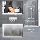 GAOMON LED Bathroom Mirror 20 x28  Large Dimmable Wall Mirrors with Front Backlight Anti Fog Shatter-Proof