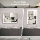 GAOMON LED Bathroom Mirror 20 x28  Large Dimmable Wall Mirrors with Front Backlight Anti Fog Shatter-Proof