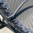 GAOMON Latex Rope Chair Patio Recliners Padded Folding Chair Wide Chaise Lounge Black