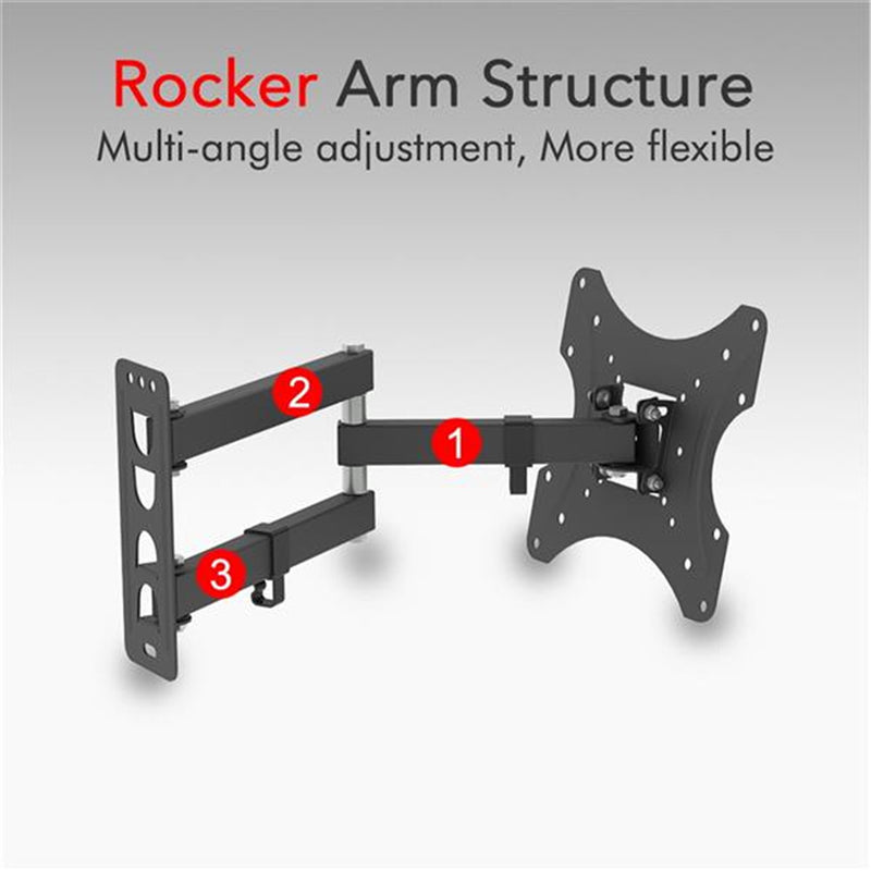 GAOMON TV Wall Mount Full Motion Bracket 26-55 Inches Black