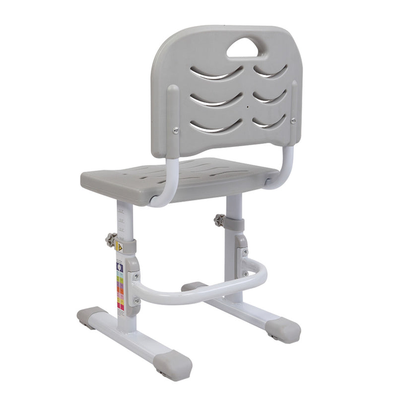 GAOMON 70cm Kids Desk Chair Set Height Adjustable Children Study Desk Gray