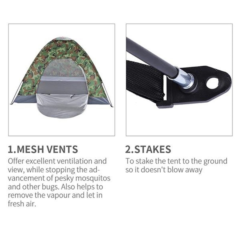 GAOMON Waterproof Camping Tent 3-4 Person Tents Camouflage