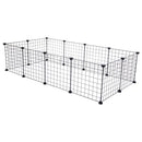 GAOMON 12pcs Pet Playpen Portable Indoor Metal Wire DIY Expandable Easy to Assemble Yard Fence