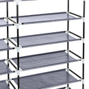 GAOMON 7 Layers 14 Grids Shoe Cabinet Storage Rack 110*28*115cm GREY
