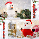 GAOMON Flip Christmas Doll Santa Claus Plush Snowman Toy Double-Sided Stuffed Plush Soft Doll