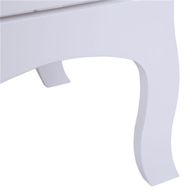 GAOMON Nightstand with 2 Drawer Side End Wood Bedside Tables White
