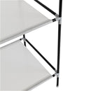 GAOMON Portable Closet Wardrobe Clothes Rack 4-tier 8-rack W/3 Hanger 125*43.18*180cm Black